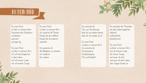 Camino Geburt & Taufe*Mein Babyalbum