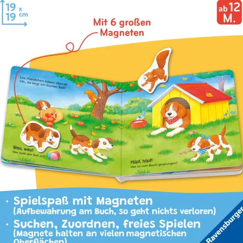 Ravensburger Verlag 0-3 Jahre*Mein erstes Magnetbuch - Wer gehört zu wem? Tierkinder
