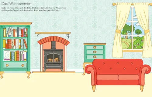 Mein erstes Stickerbuch: Puppenhaus*Usborne Verlag Discount