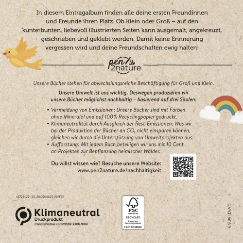 Naumann & Göbel Verlagsg. Freundebücher*Mein Freundschaftsbuch. Eintragen, Malen, Erinnern - Für Kinder ab 3 Jahren