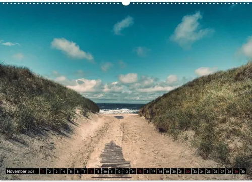 Calvendo Wandkalender-Mein Jahr auf Norderney (Wandkalender 2026 DIN A2 quer), Monatskalender