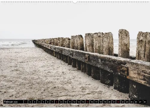 Calvendo Wandkalender-Mein Jahr auf Norderney (Wandkalender 2026 DIN A2 quer), Monatskalender