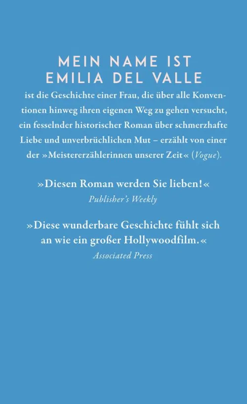 Suhrkamp Verlag Historische Romane-Mein Name ist Emilia del Valle