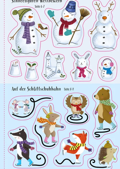 Meine glitzernde Stickerwelt: Winterzauber*Usborne Verlag Online