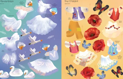 Meine glitzernden Anziehpuppen-Stickerbücher mini: Magische Welten*Usborne Verlag Clearance