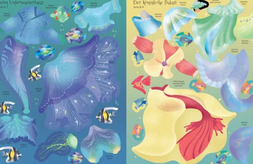 Meine glitzernden Anziehpuppen-Stickerbücher mini: Magische Welten*Usborne Verlag Clearance