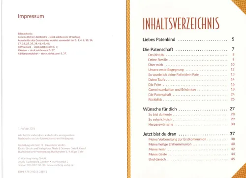 Meinem Patenkind zur Erstkommunion*Wartberg Verlag Best