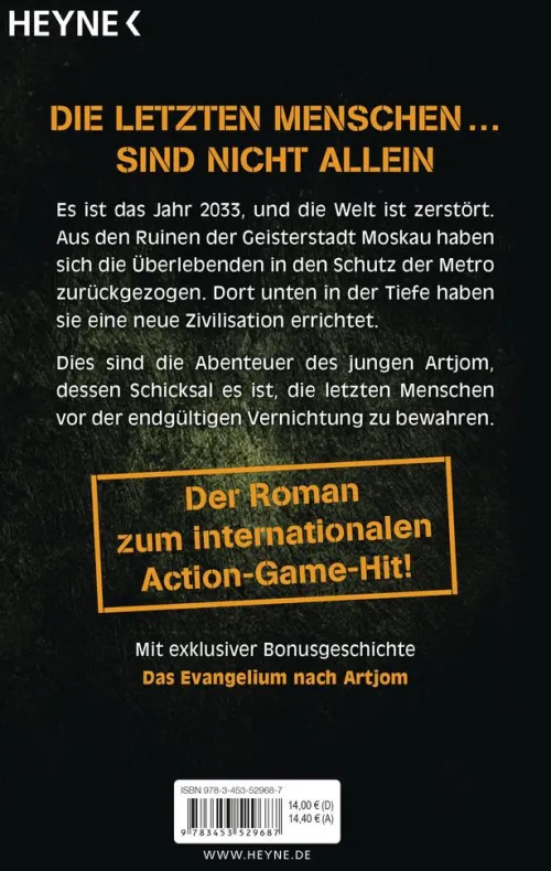 Heyne Taschenbuch Nahe Zukunft|Horror Gegenwart*Metro 2033
