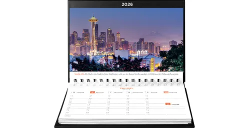Kunth Kalender Wochenkalender-Metropolen - KUNTH Tischkalender 2026