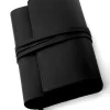 Bookchair Vertrieb Lesen & Geschichten*MILANO M (schwarz) | variable Buchhülle aus Leder | Echtes Leder