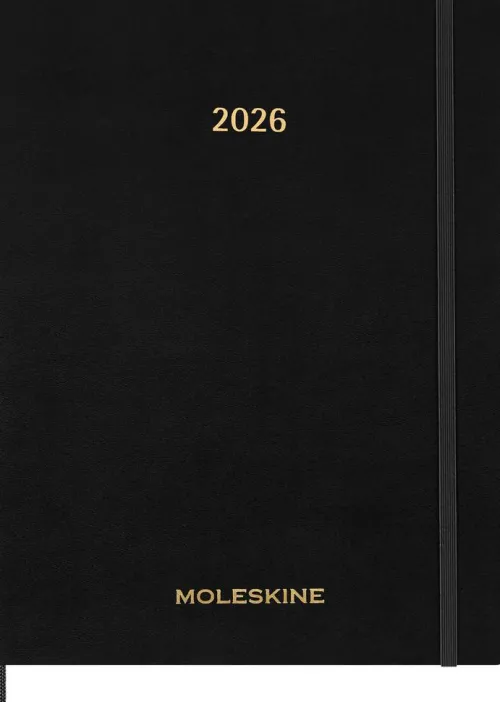 Moleskine 15 Monate Essential Wochenkalender 2025/2026, 1 Wo = 2 Seiten, vertikal, XXL, fester Einband, Schwarz*Moleskine Germany GmbH New