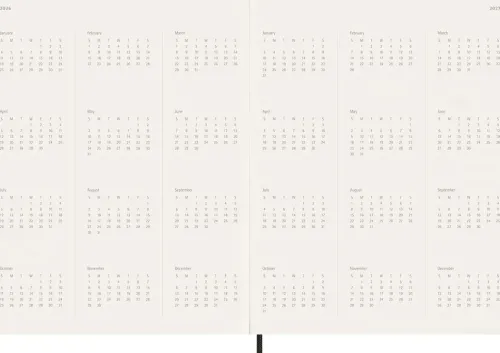 Moleskine 15 Monate Essential Wochenkalender 2025/2026, 1 Wo = 2 Seiten, vertikal, XXL, fester Einband, Schwarz*Moleskine Germany GmbH New