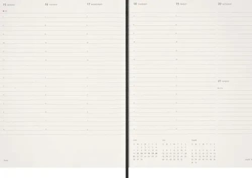 Moleskine 15 Monate Essential Wochenkalender 2025/2026, 1 Wo = 2 Seiten, vertikal, XXL, fester Einband, Schwarz*Moleskine Germany GmbH New