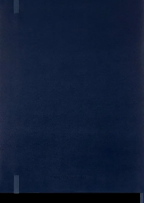 Moleskine Germany GmbH Wochenkalender-Moleskine 15 Monate Essential Wochenkalender 2025/2026, 1 Wo = 2 Seiten, vertikal, XXL, fester Einband, Saphirblau