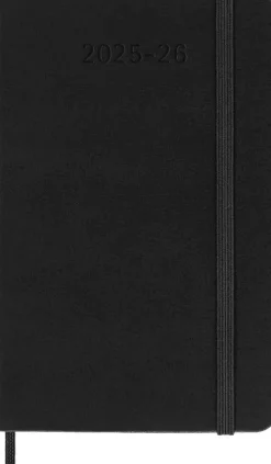 Moleskine Germany GmbH Wochenkalender*Moleskine 18 Monate Wochenkalender 2025/2026, P/A6, 1 Wo = 2 Seiten, Horizontal, Fester Einband, Schwarz