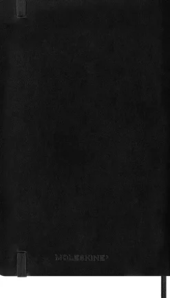 Moleskine Germany GmbH Wochenkalender-Moleskine 18 Monate Wochenkalender 2025/2026, L/A5, 1 Wo = 1 Seite, Rechts Linierte Seite, Weicher Einband, Schwarz