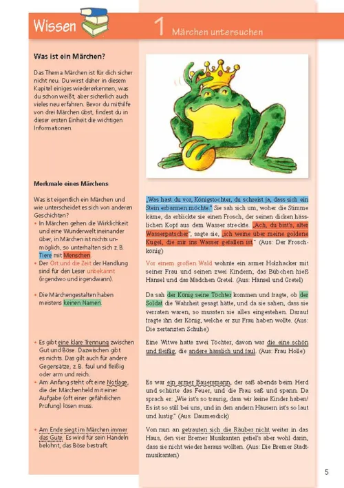Märchen, Sagen und Fabeln untersuchen - Klasse 5/6 - Deutsch*Bange C. GmbH New