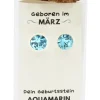 JOJO Schmuck & Accessoires-März Geburtsstein Ohrstecker im Gläschen