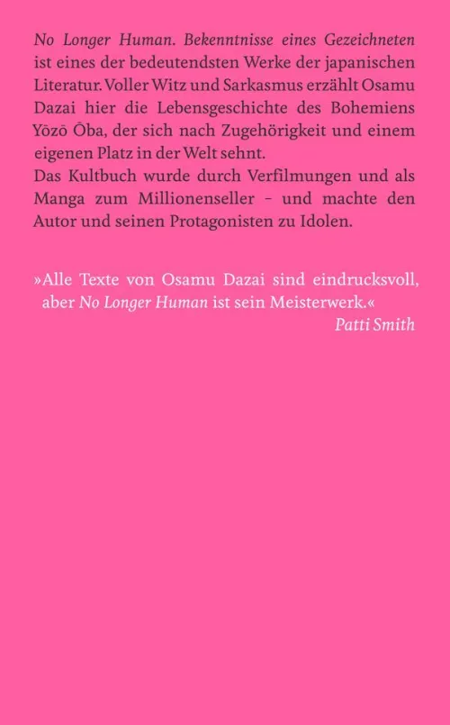 No Longer Human*Suhrkamp Verlag Online