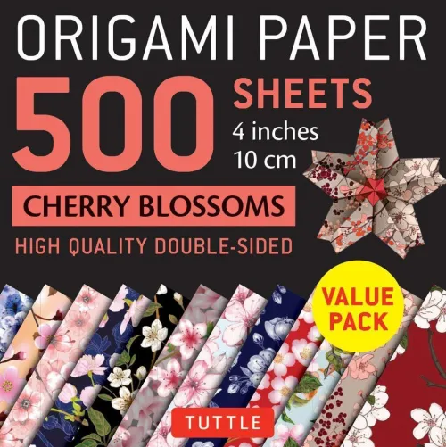 Origami Paper 500 Sheets Cherry Blossoms 4 (10 CM)*Tuttle Publishing