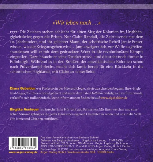 Argon Verlag GmbH Romane·Historische Romane-Outlander - Echo der Hoffnung