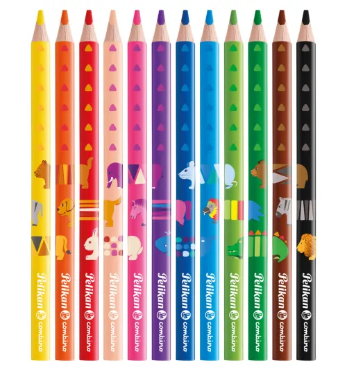 Pelikan Buntstifte*Buntstifte Combino dreieckig dick, 12er Set