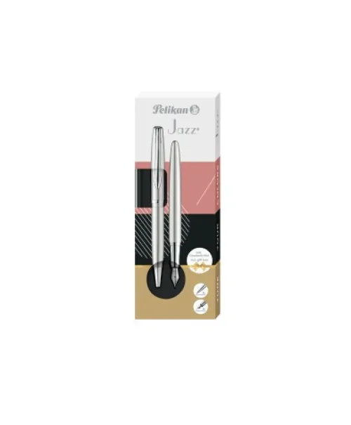 Pelikan Füller & Tinte-Füller & Kugelschreiber Jazz Noble Elegance K/P36 Silber