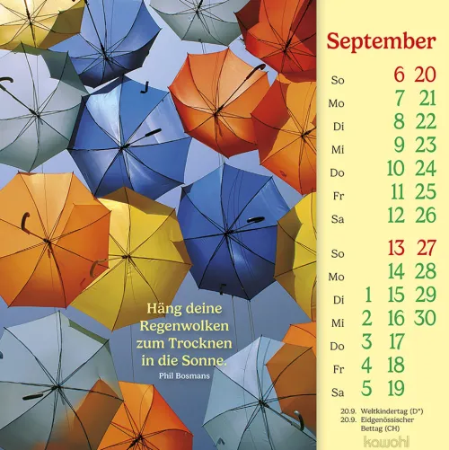 Kawohl Postkartenkalender*Phil Bosmans Postkartenkalender 2026
