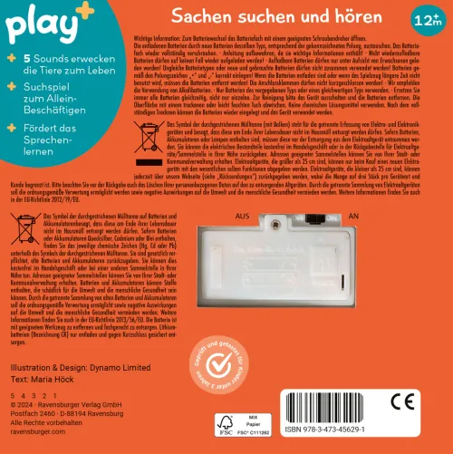 Ravensburger Verlag 0-3 Jahre*Play+ Mein allererstes Soundbuch Tierkinder - ab 12 Monate