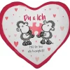 sheepworld Dekoration & Einrichtung*Plüschkissen Motiv Du & ich
