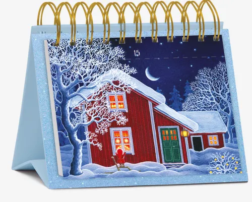 Korsch Verlag GmbH Postkartenkalender-Postkarten-Adventskalender "24 Tage im Advent mit Tomte"