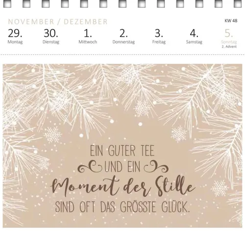 Ars Edition GmbH Geburtstagskalender-Postkartenkalender Glücksmantras 2027