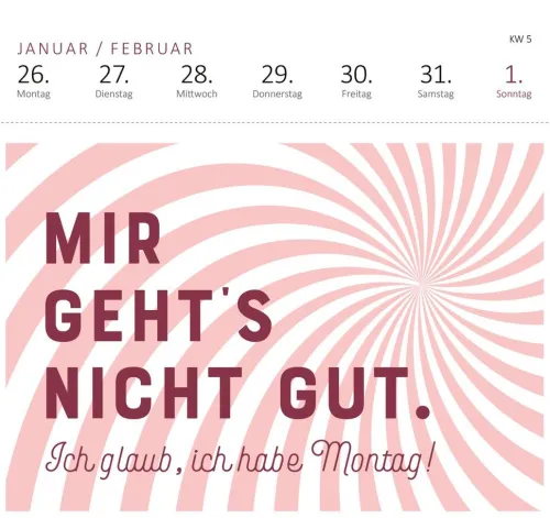 ars edition Postkartenkalender*Postkartenkalender Vergiss Rosen, streu mir Pommes aufs Bett. 2026