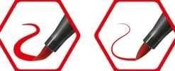 STABILO Nonbook Kalligraphie & Handlettering-Premium-Filzstift mit Pinselspitze für variable Strichstärken - STABILO Pen 68 brush - 8er Pack - mit 8 verschiedenen Farben