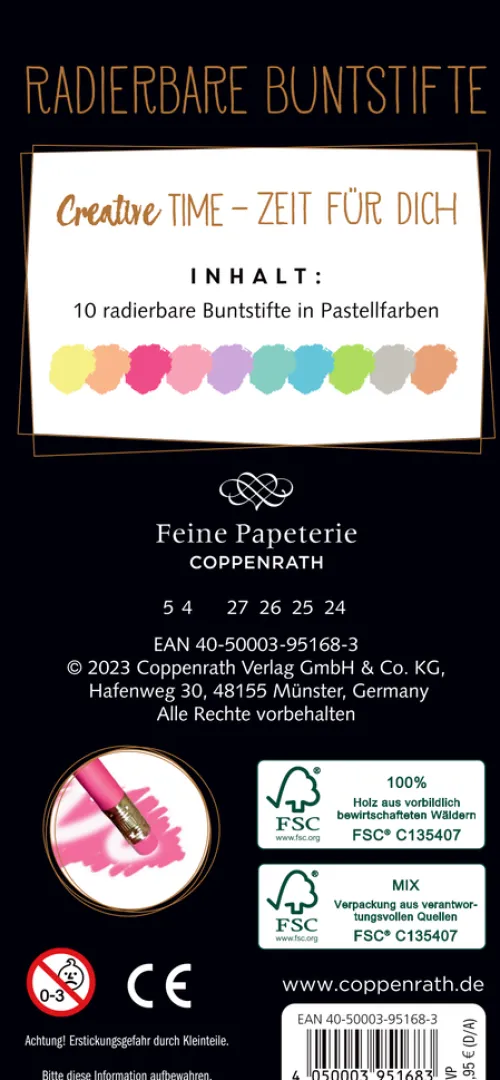 Radierbare Buntstifte*Coppenrath Best