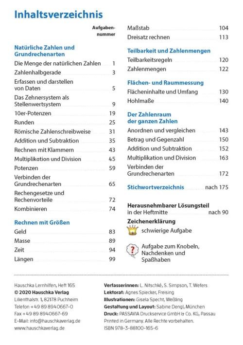 Rechnen und Textaufgaben - Realschule 5. Klasse*Hauschka Verlag GmbH Outlet