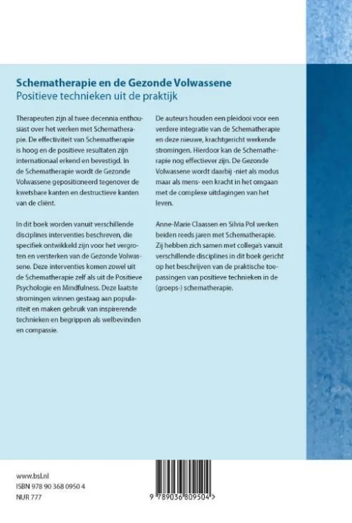 Bohn Stafleu van Loghum Niederländische Bücher-Schematherapie en de Gezonde Volwassene