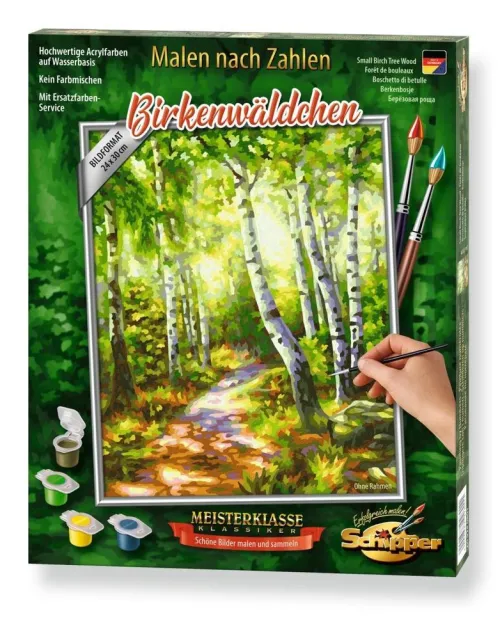 Schipper Malen nach Zahlen - Birkenwäldchen*Noris Spiele GmbH New