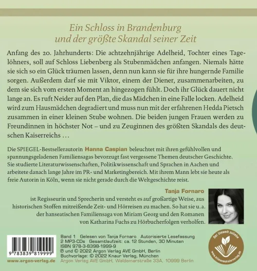 Schloss Liebenberg. Hinter dem hellen Schein.*Argon Verlag GmbH Outlet