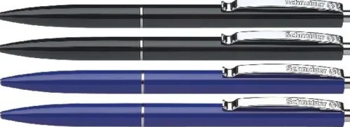 Schneider Schreibgeräte Kugelschreiber-Schneider Kugelschreiber K 15, Blister 4 Stück, je 2x schwarz blau