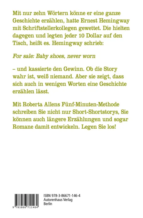 Autorenhaus Verlag Sprachwissenschaften-Short-Shortstorys schreiben - Kürzestgeschichten schreiben