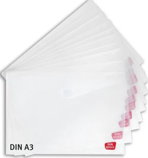 Sicht- und Schutzhülle für Kamishibai-Bildkarten (Kamishibai-Hülle), DIN A3, mit Klettverschluss, transparent, Vorteilspack mit 10 Exemplaren*Don Bosco Medien GmbH Outlet