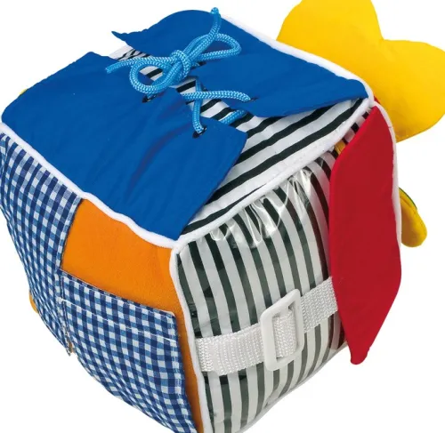 Small foot 5515 - Baby Würfel, Babywürfel, Stoff/Kunststoff, 16cm*Legler