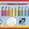 Stabilo Buntstifte*Buntstifte woody 3in1, 18er Set mit Spitzer und Pinsel