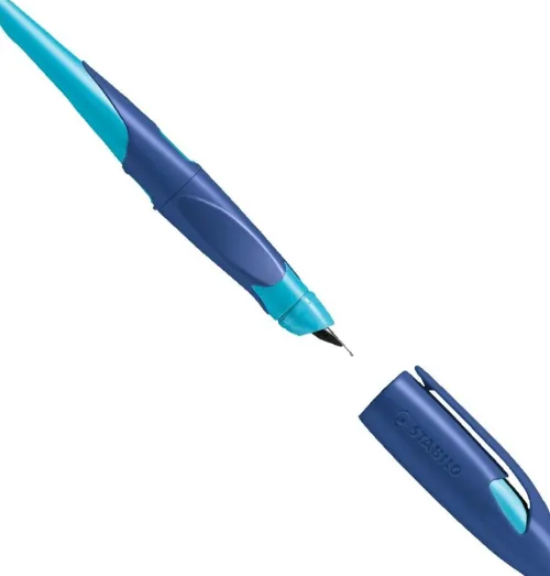 Stabilo Füller & Tinte-Füller EASYbirdy Feder A mitternachtsblau/azur für Linkshänder