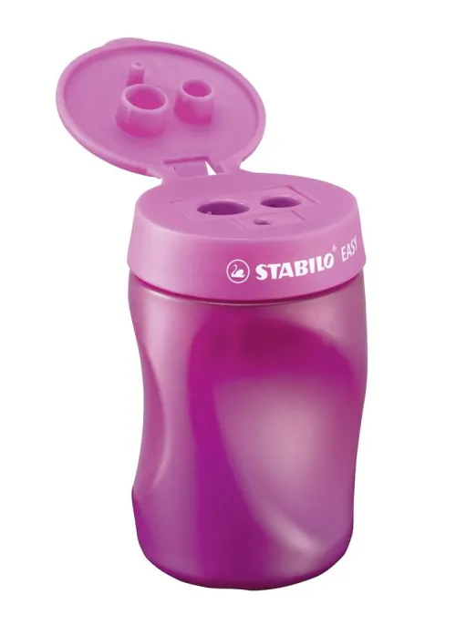 STABILO Küche & Esszimmer-Spitzer Dosen-Spitzer für Linkshänder EASYsharpener , 3 in 1, pink