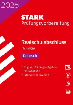 Stark Verlag GmbH Mittlere Reife·Deutsch*STARK Deutsch - Realschulabschluss 2026 Thüringen - Prüfungsvorbereitung