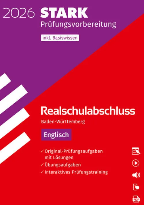 STARK Englisch - Realschulabschluss 2026 BW - Prüfungsvorbereitung inkl. Basistraining und Lösungen*Stark Verlag GmbH Discount