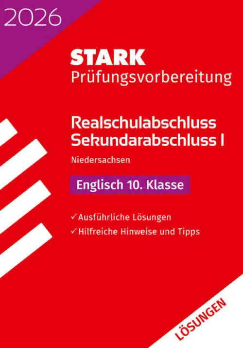 STARK Lösungen zu Englisch - Realschulabschluss 2026 Niedersachsen - Prüfungsvorbereitung*Stark Verlag GmbH