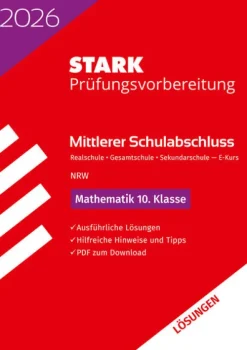 Stark Verlag GmbH Mittlere Reife·Mathematik|Quali Trainer·Mittlere Reife-STARK Lösungen zu Mathematik E-Kurs - Mittlerer Schulabschluss (MSA) 2026 NRW Realschule/Gesamtschule/Sekundarschule - Prüfungsvorbereitung